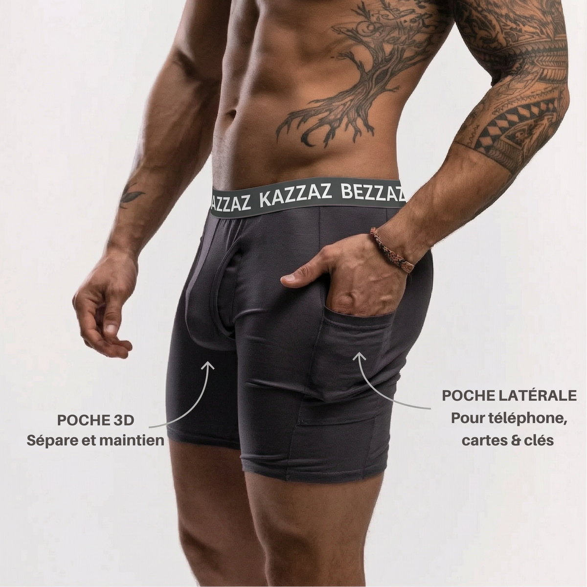Boxers KAZZAZ 3D™ 3 achetés + 3 offerts